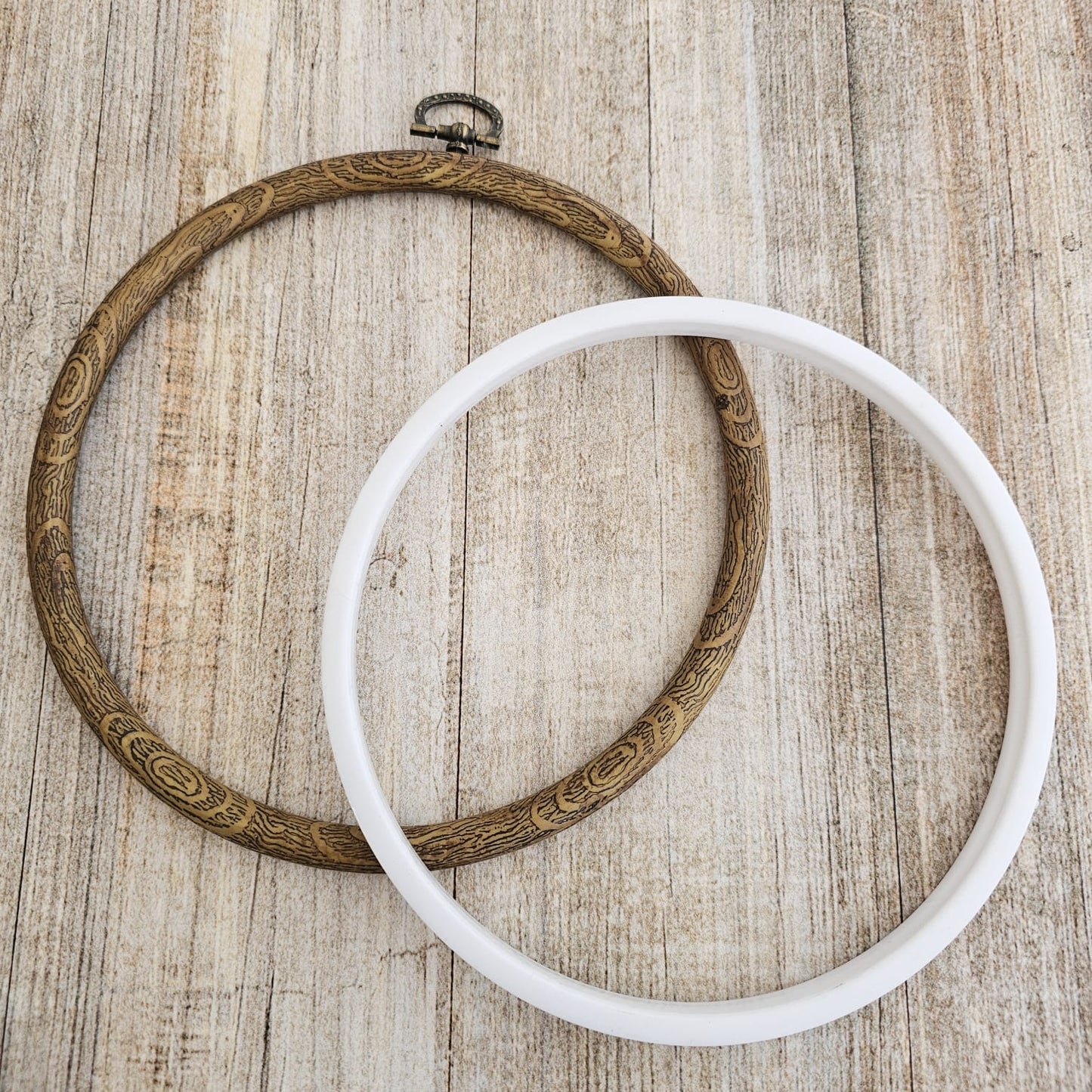 Bastidor redondo imitación madera