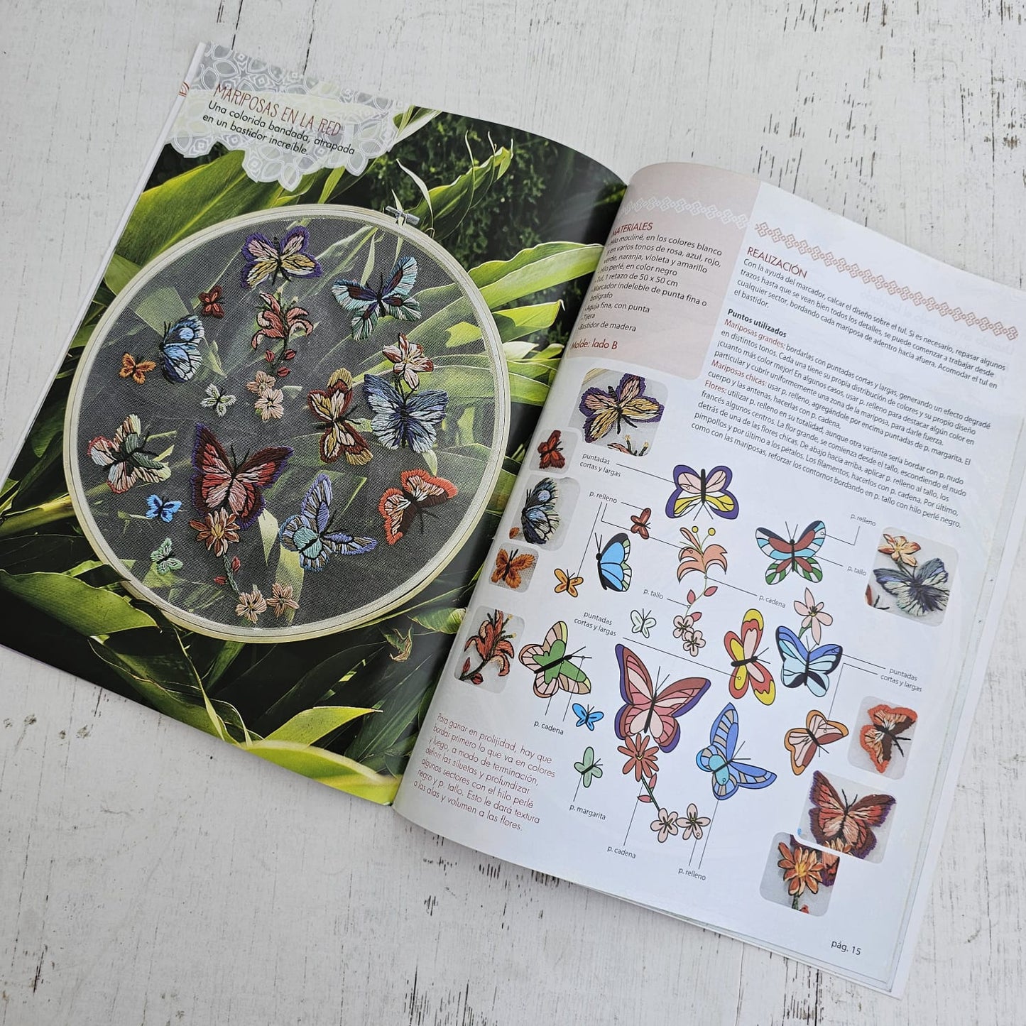 Revista bordado en tul