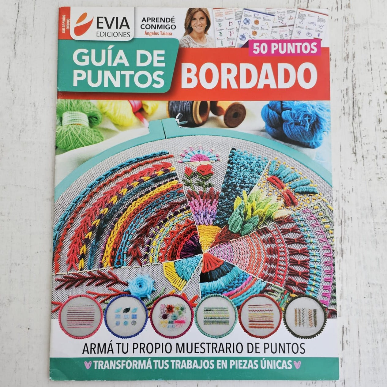 Revista guía de puntos para bordar