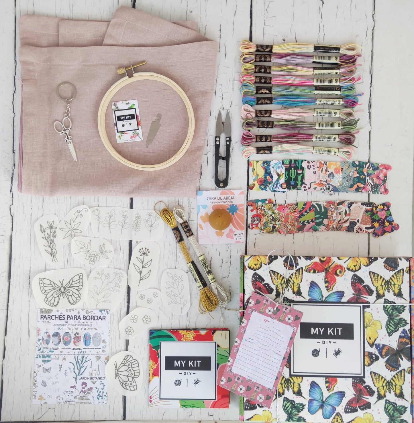 Mega kit para bordar funda de cojín