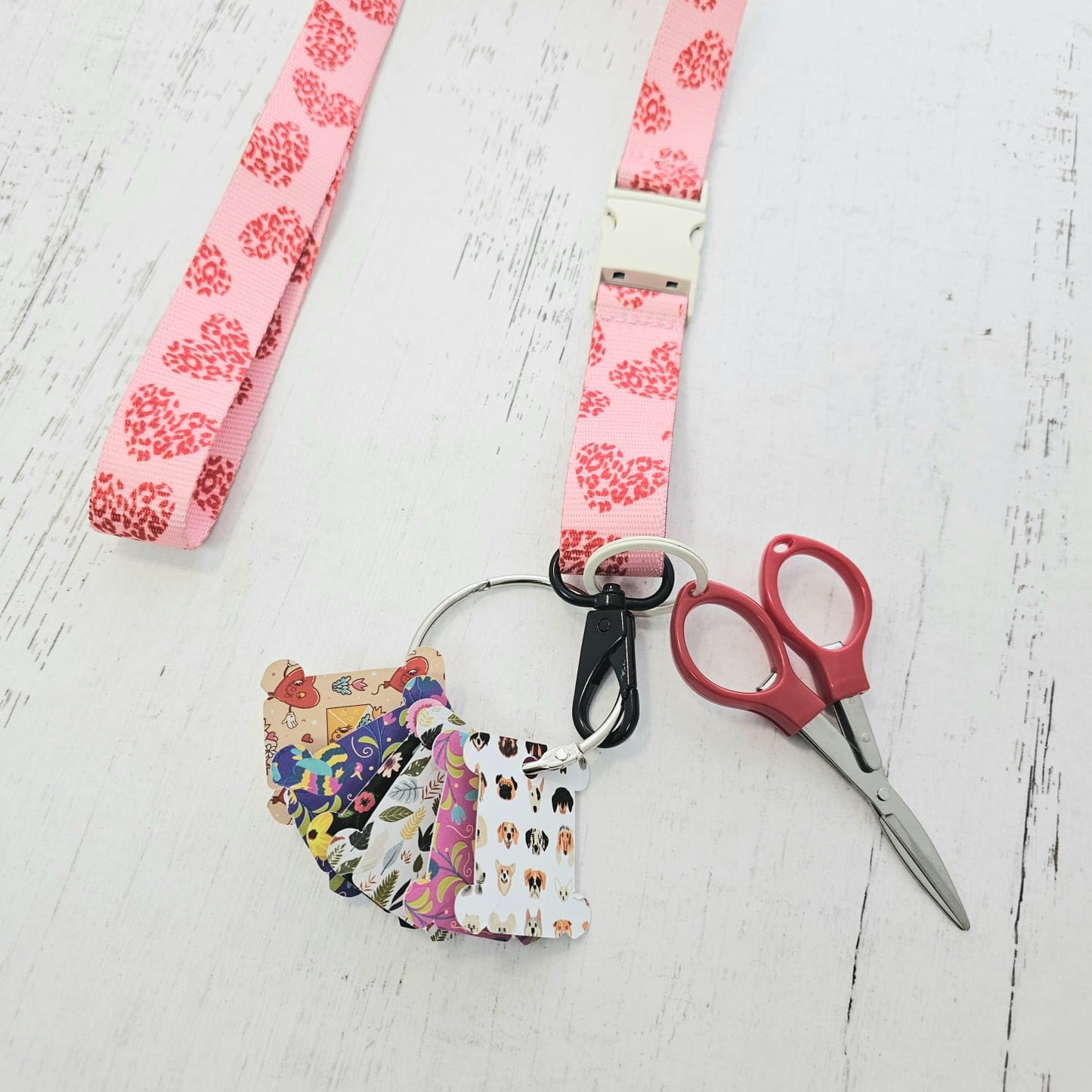Landyard para bordar corazones