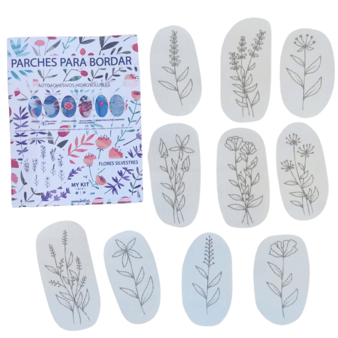 Kit parches FLORES SILVESTRES