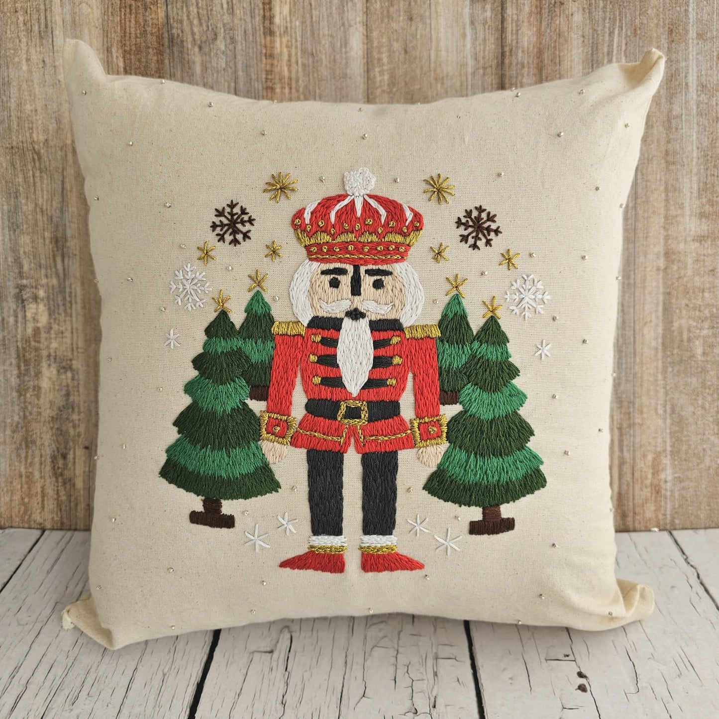 ¡ESPECIAL NAVIDAD! Kit funda de cojín soldado cascanueces