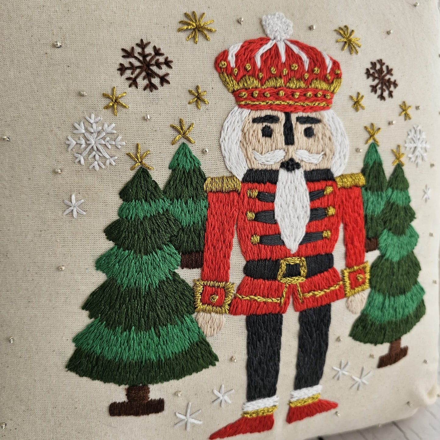 ¡ESPECIAL NAVIDAD! Kit funda de cojín soldado cascanueces