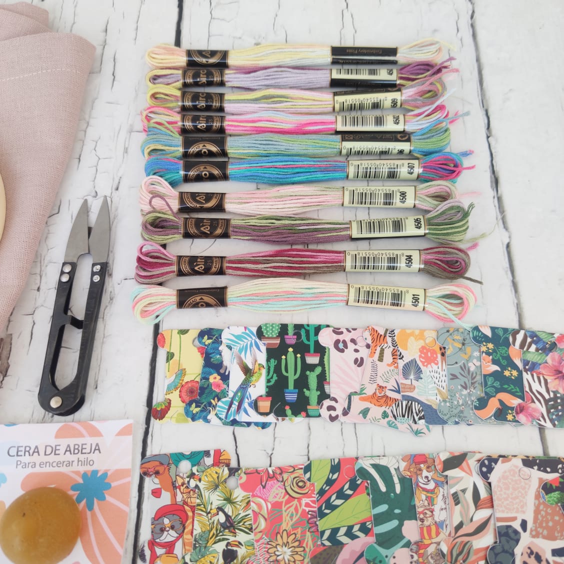 Mega kit para bordar funda de cojín