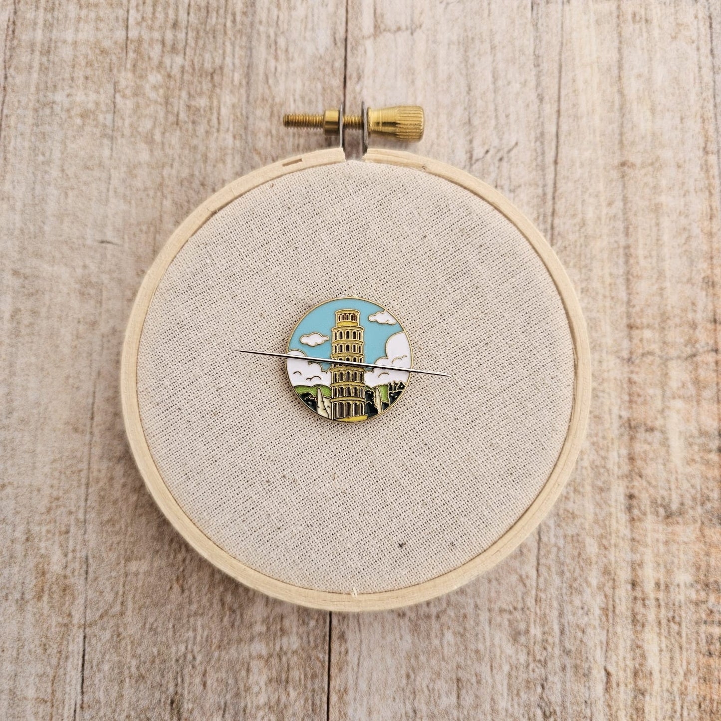 Imán para agujas Torre Pisa