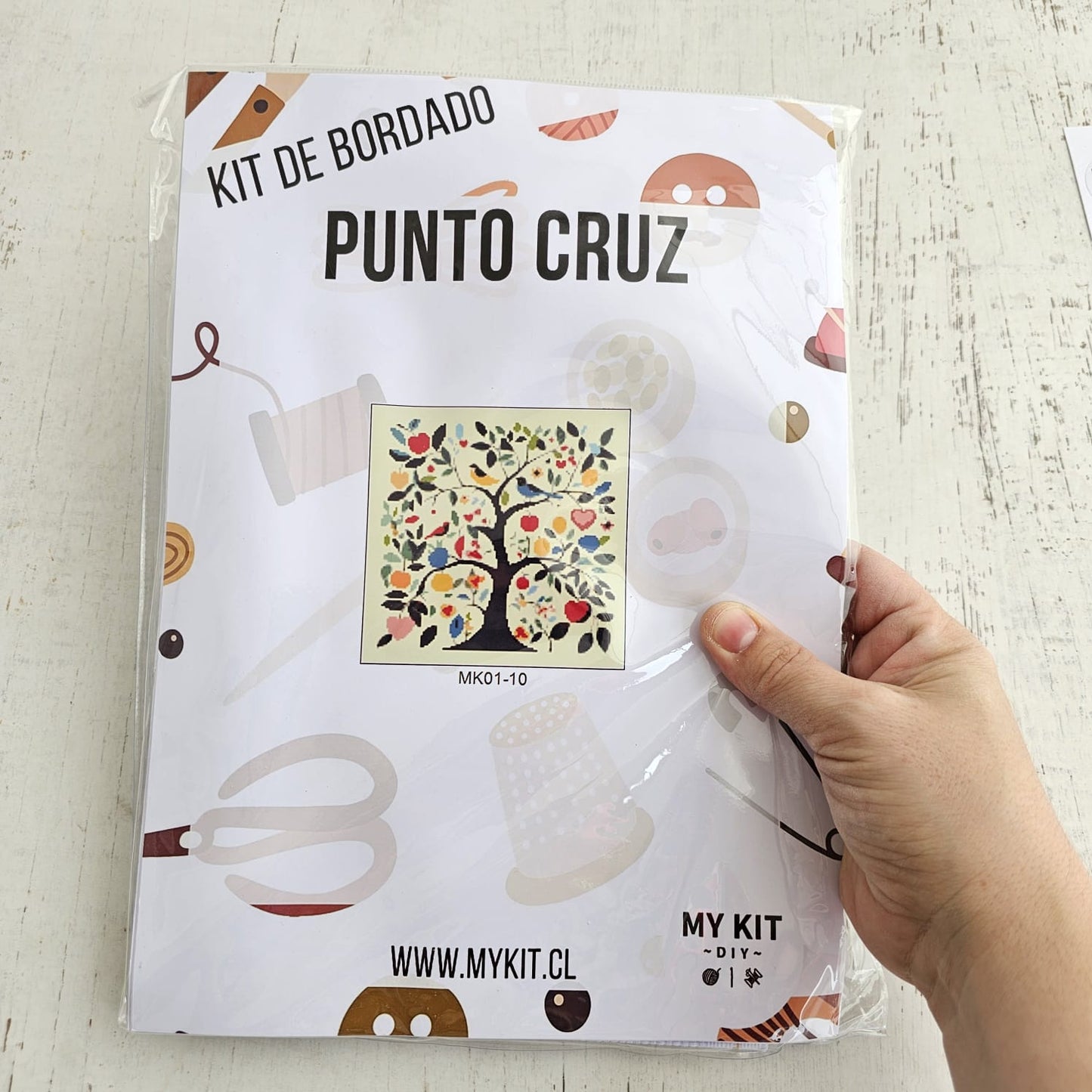 Kit punto cruz - Árbol de la vida (40x40cm)-11ct