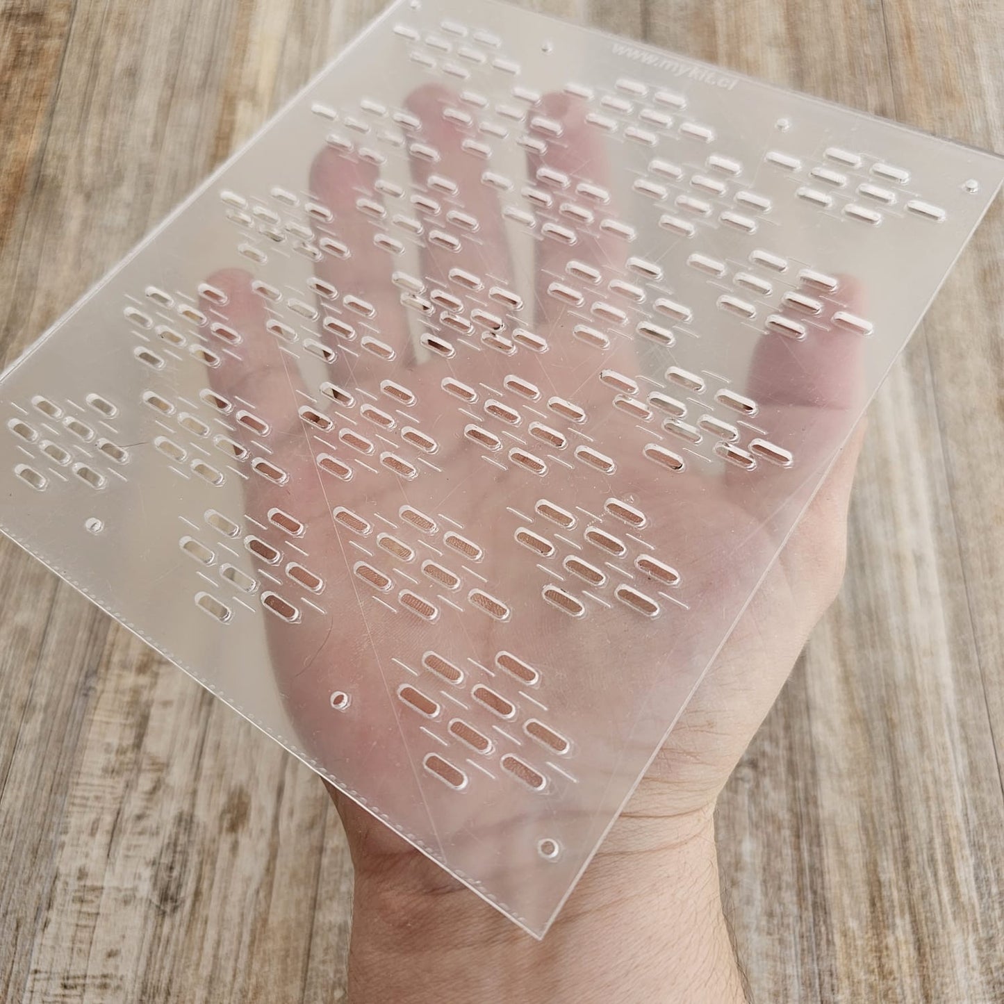 Plantilla de acrílico para shashiko 17x15 cm