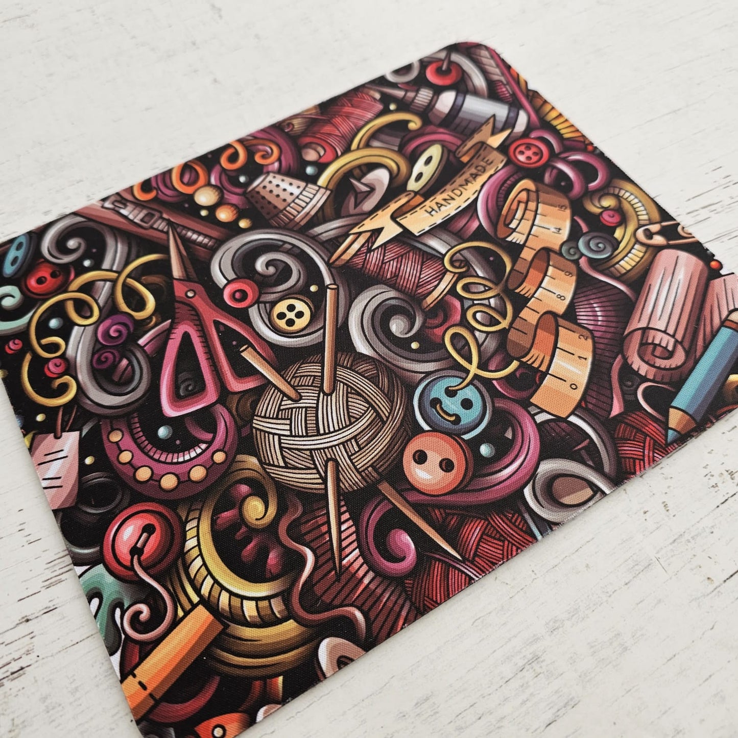 Mousepad diseño Valeria "LOVE HANDMADE"
