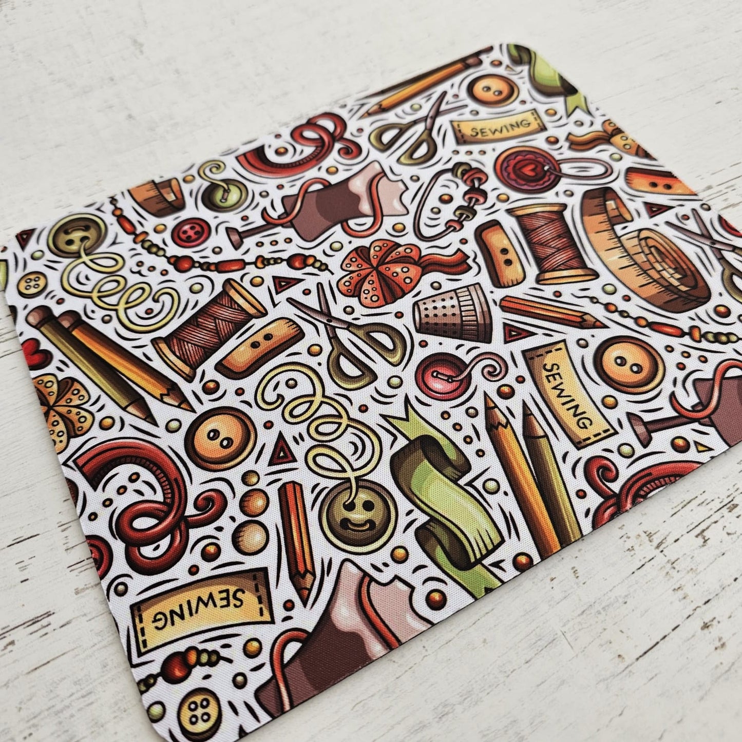 Mousepad diseño Lupe "LOVE HANDMADE"