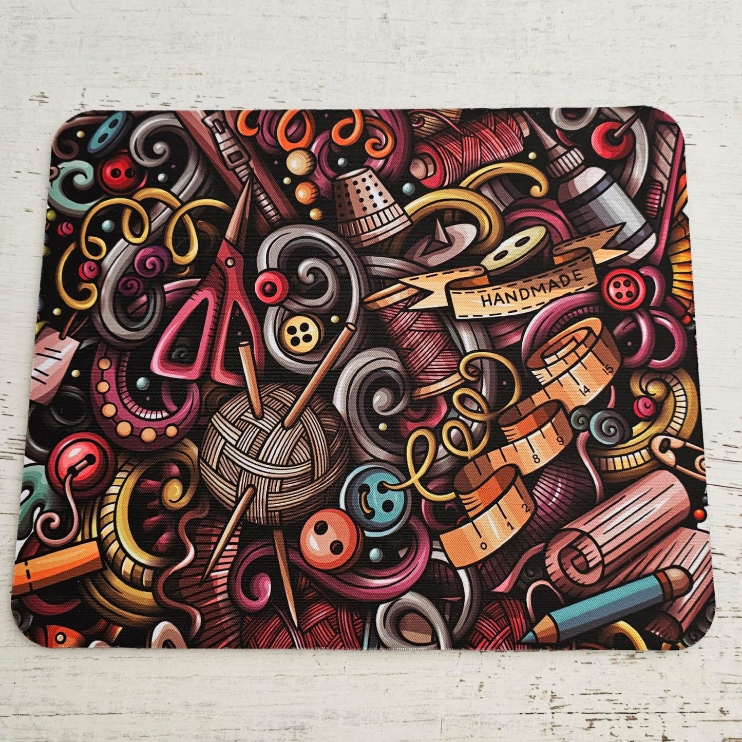 Mousepad diseño Valeria "LOVE HANDMADE"