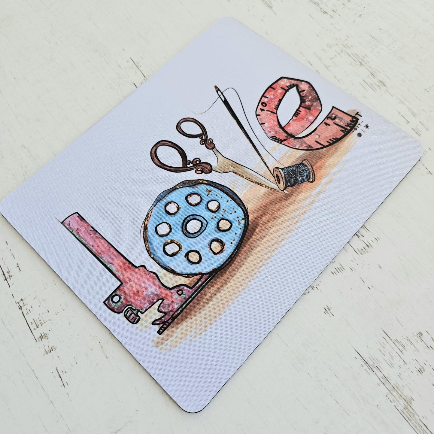 Mousepad diseño Jacinta "LOVE HANDMADE"