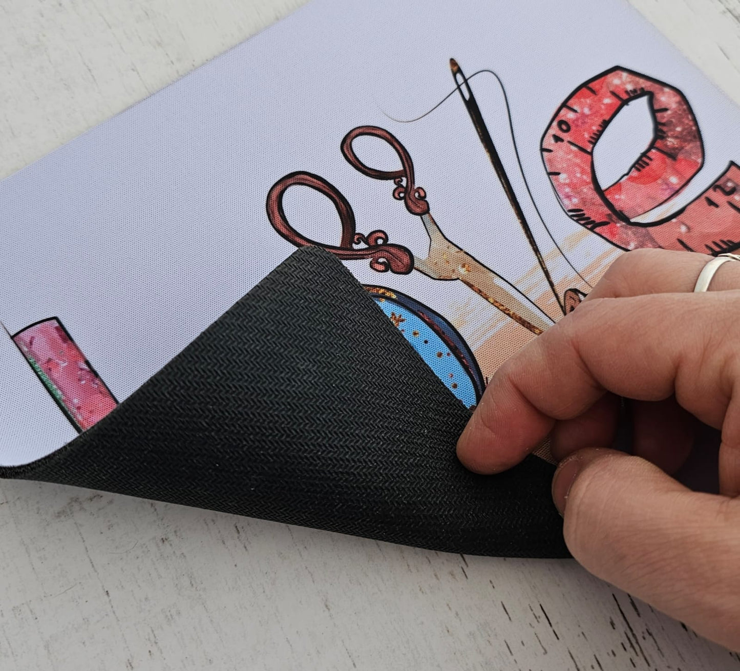 Mousepad diseño Jacinta "LOVE HANDMADE"