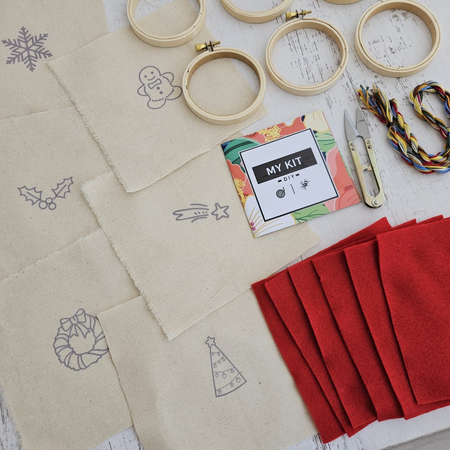 ¡ESPECIAL NAVIDAD! Kit mini bastidores adornos para el arbolito