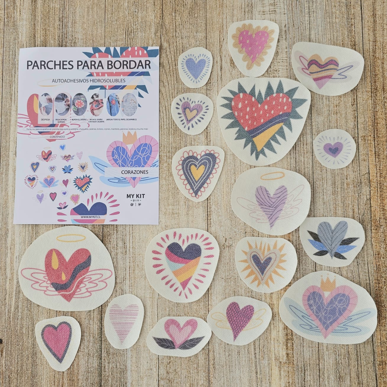 Kit parches A COLOR Corazones
