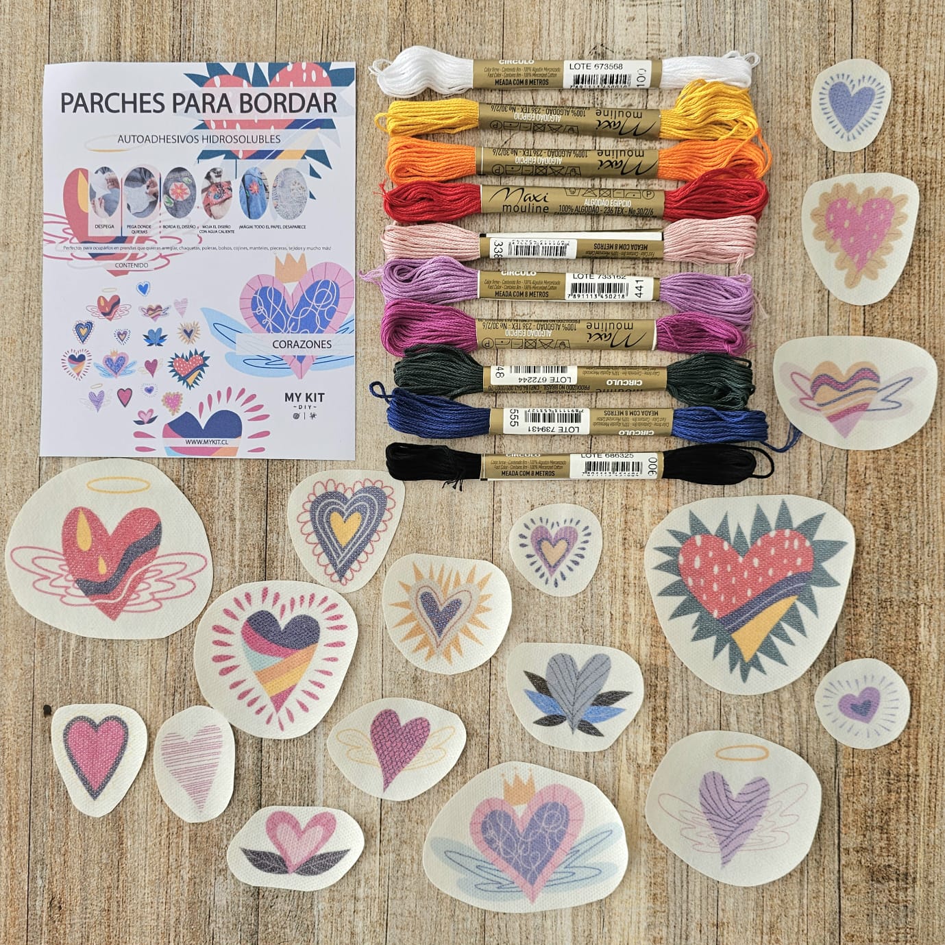 Kit parches A COLOR Corazones