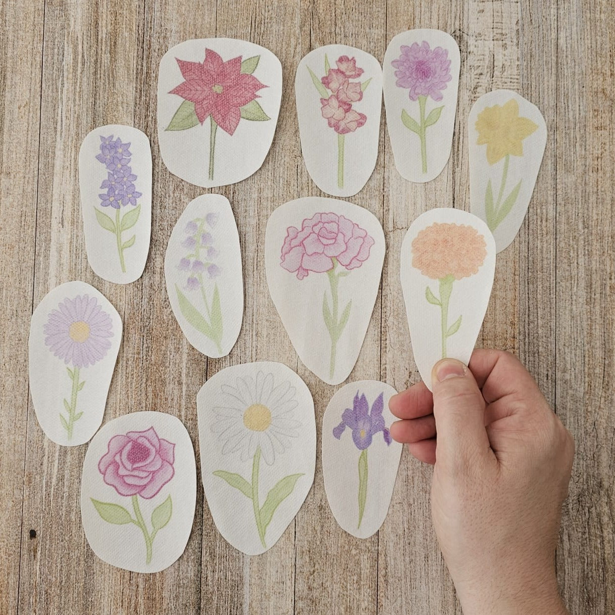 Kit parches A COLOR Flores del campo
