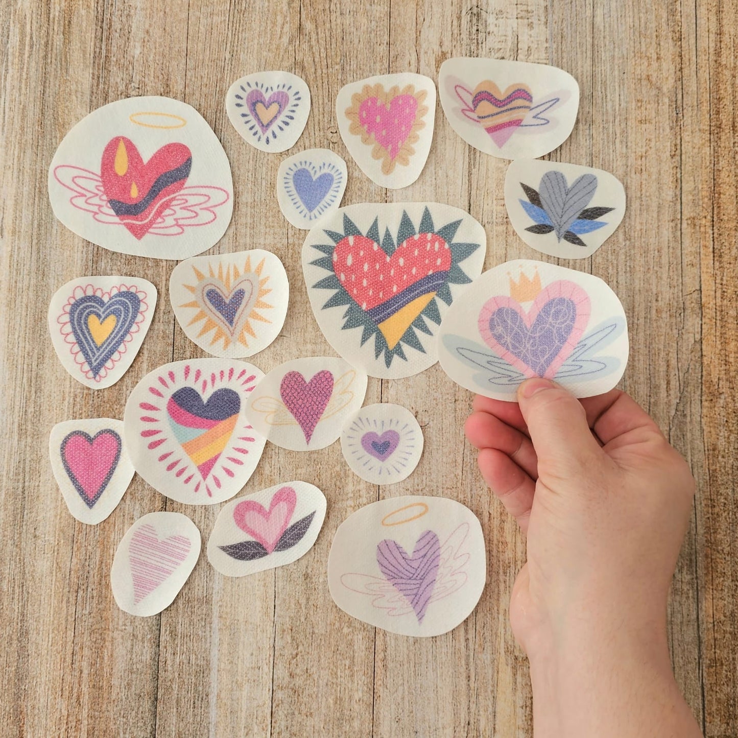 Kit parches A COLOR Corazones