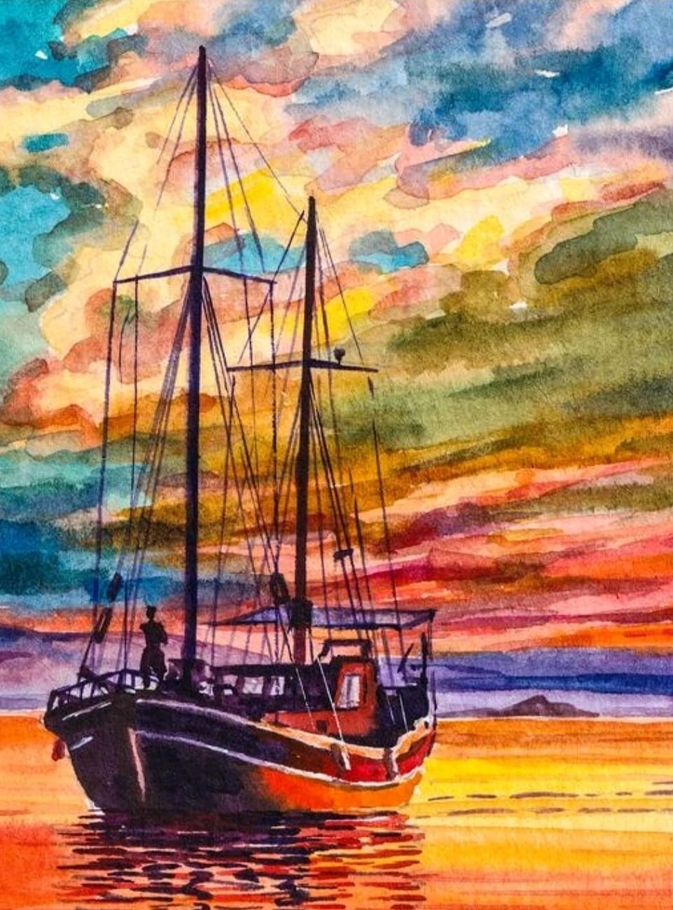 Kit pinta con diamantes 30x40 cm - Barco