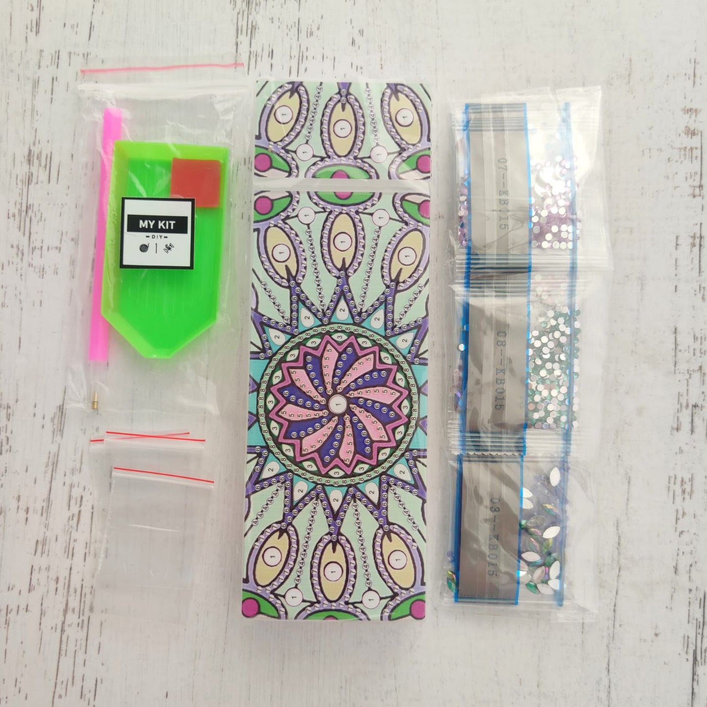 Kit estuche pinta con diamantes - Mandala