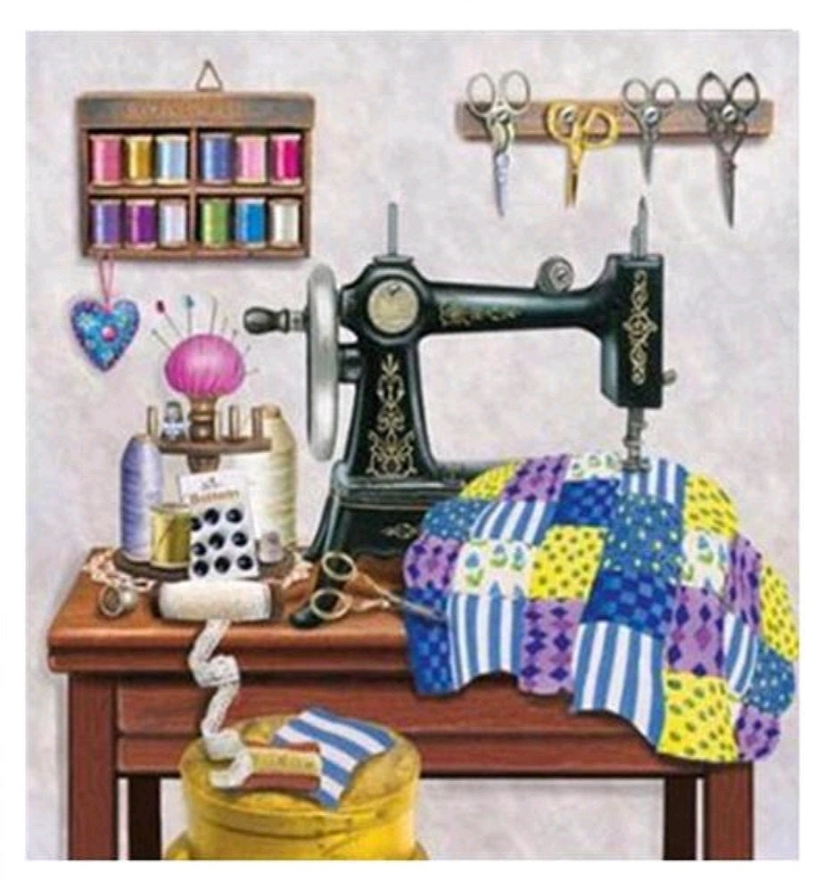 Kit pinta con diamantes 30x30 cm - Maquina de coser