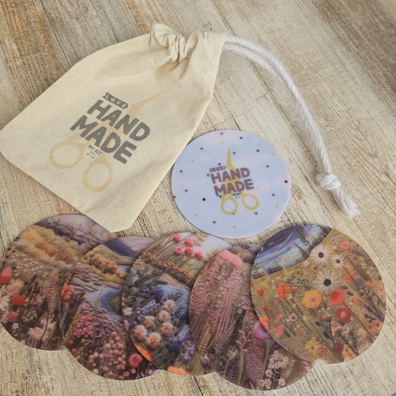 Kit posavasos Helen "LOVE HANDMADE"