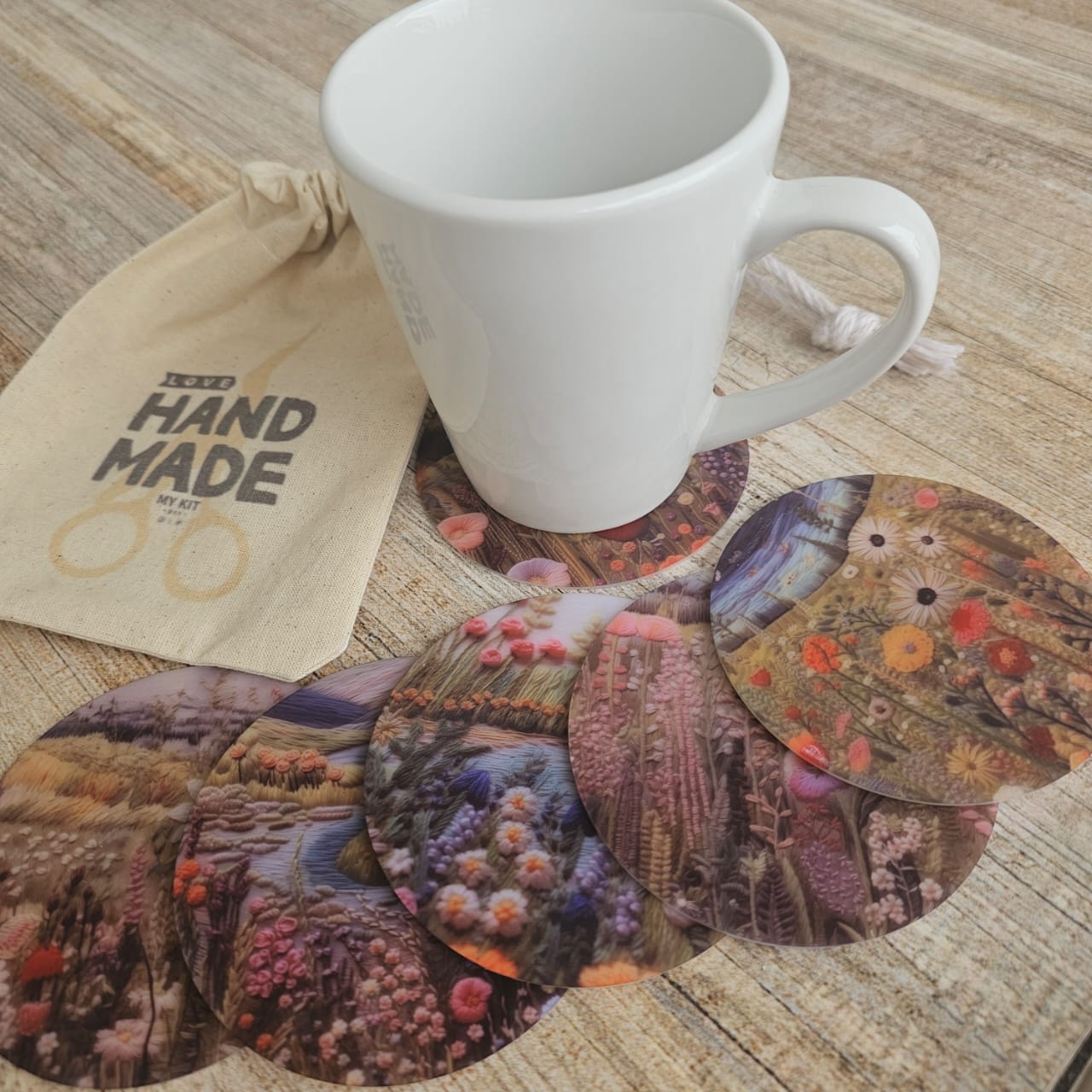 Kit posavasos Helen "LOVE HANDMADE"