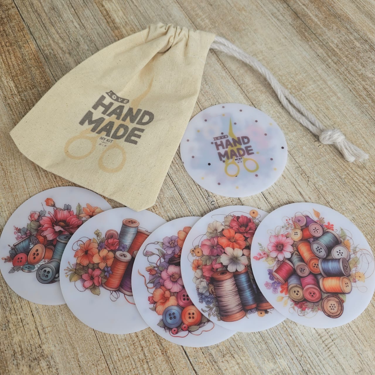 Kit posavasos Paulette "LOVE HANDMADE"