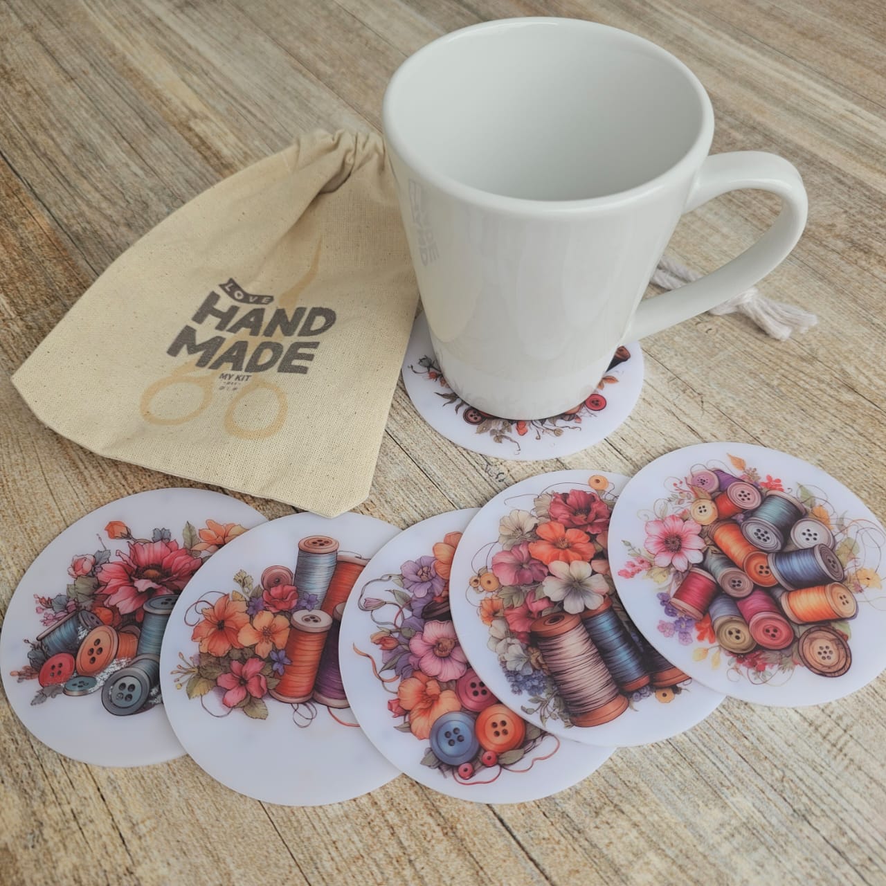 Kit posavasos Paulette "LOVE HANDMADE"