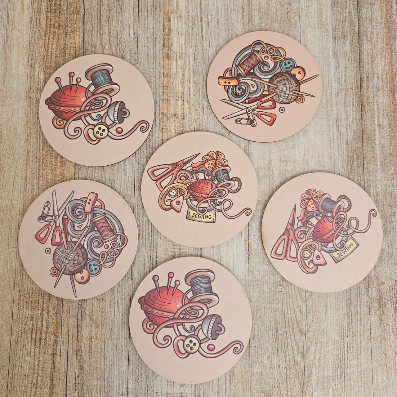 Kit posavasos Tabita "LOVE HANDMADE"