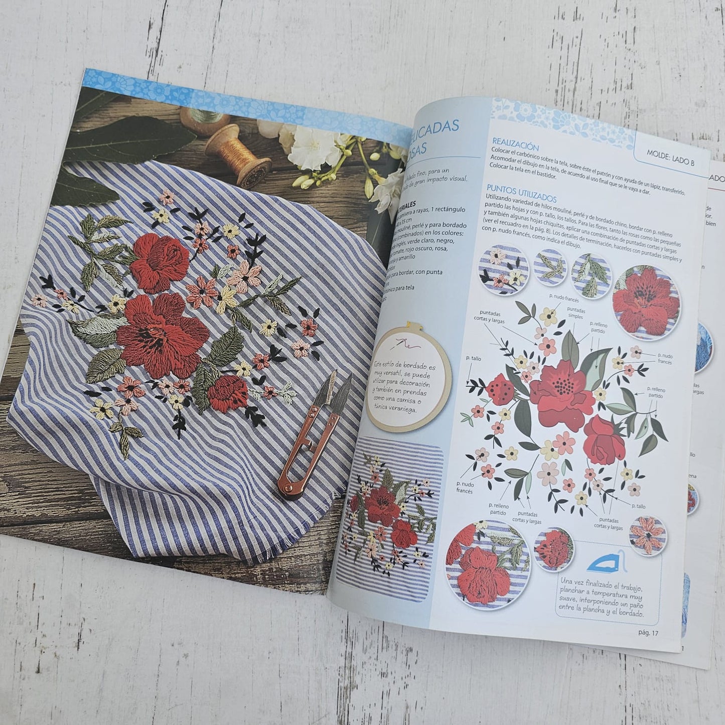Revista bordado flores