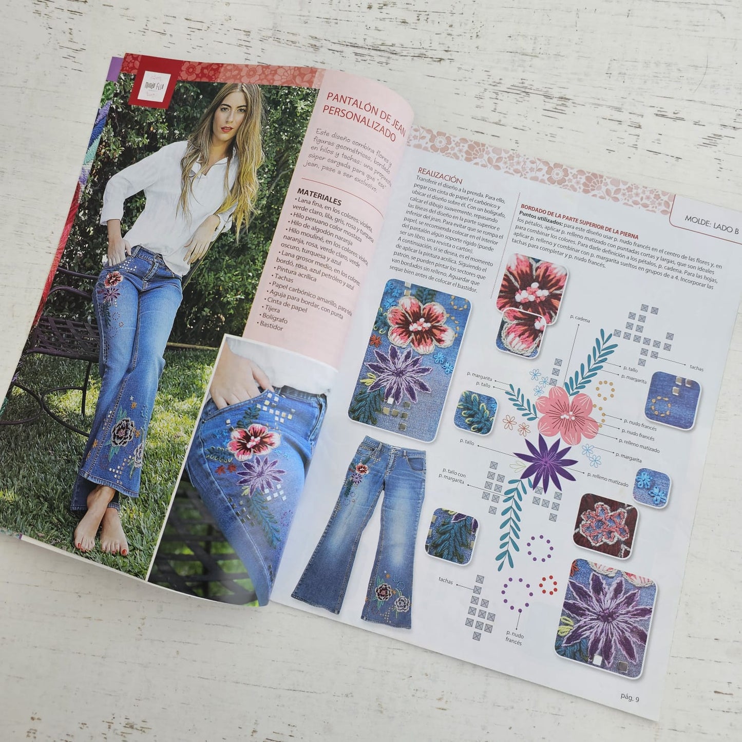 Revista bordado mexicano en ropa