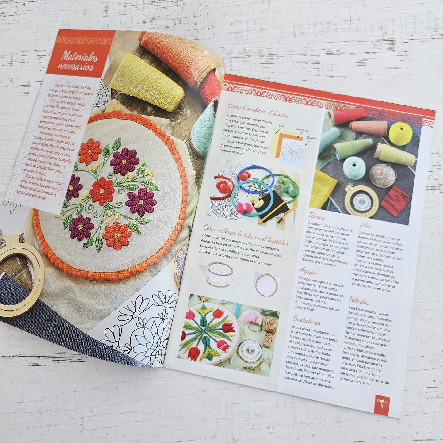 Revista de bordado mandalas y flores