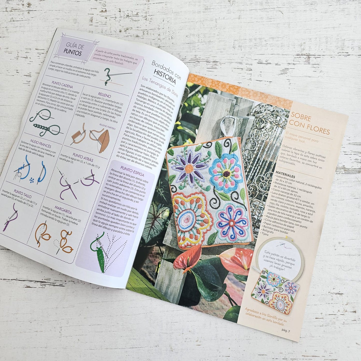 Revista de bordado flores número 4