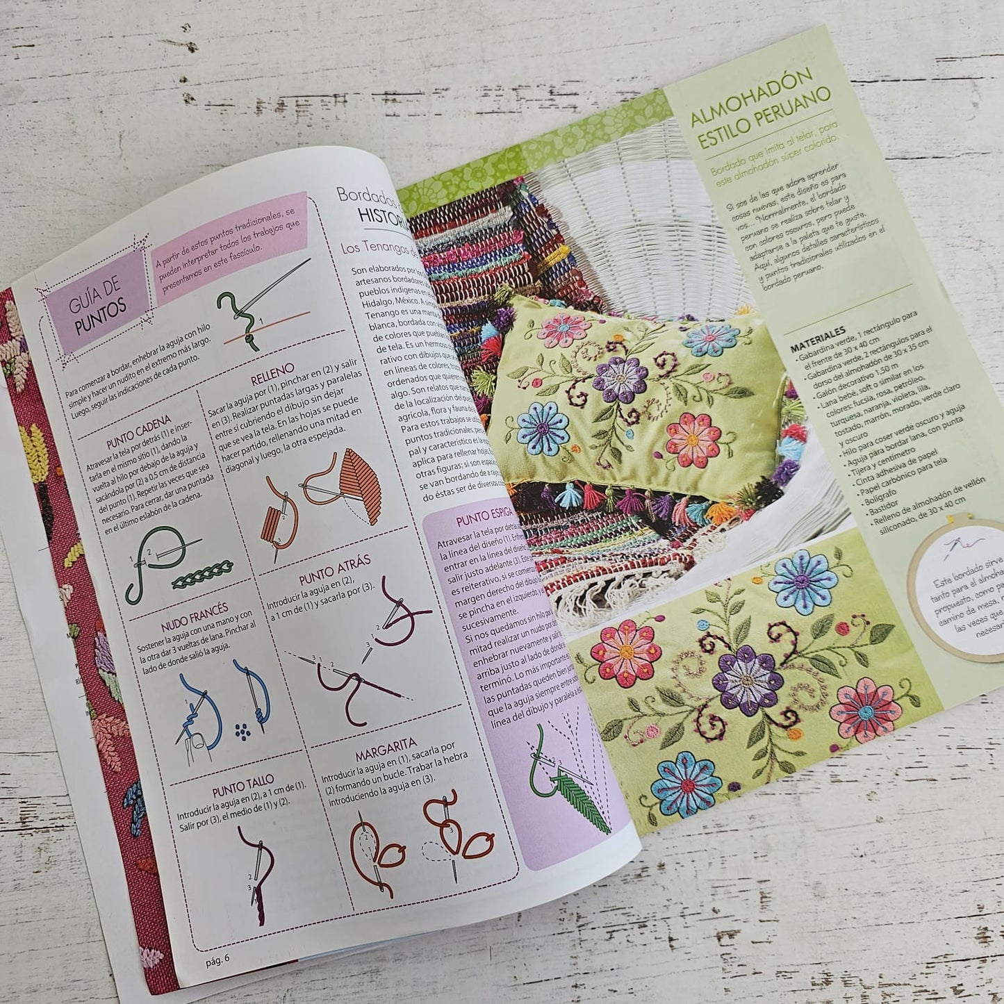 Revista de bordado flores y mas