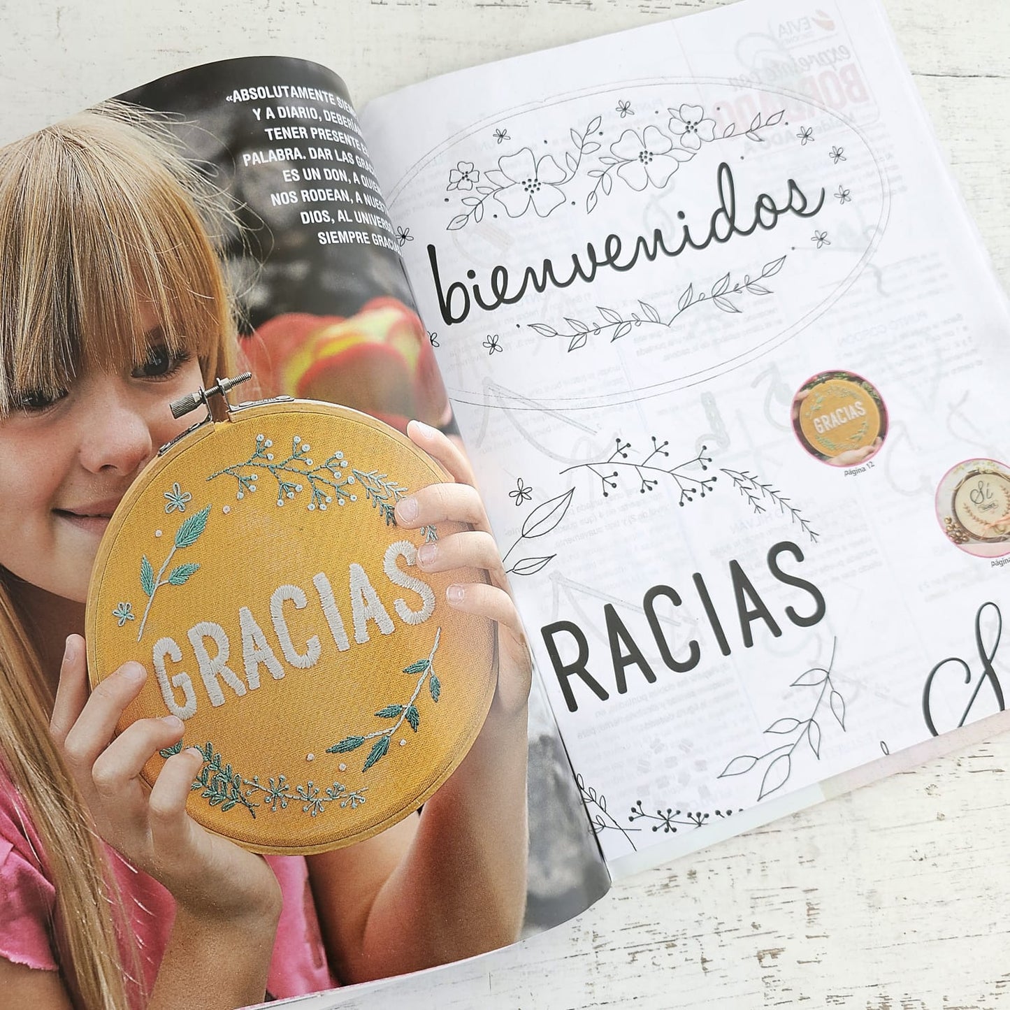 Revista de bordado Frases
