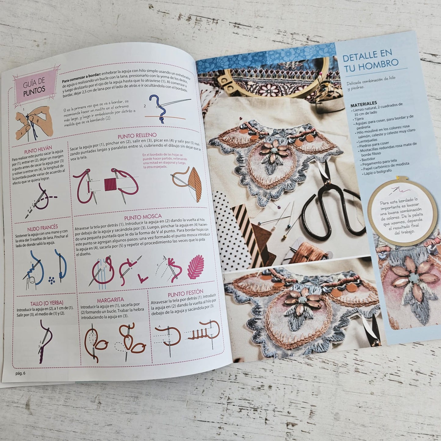 Revista de bordado apliques
