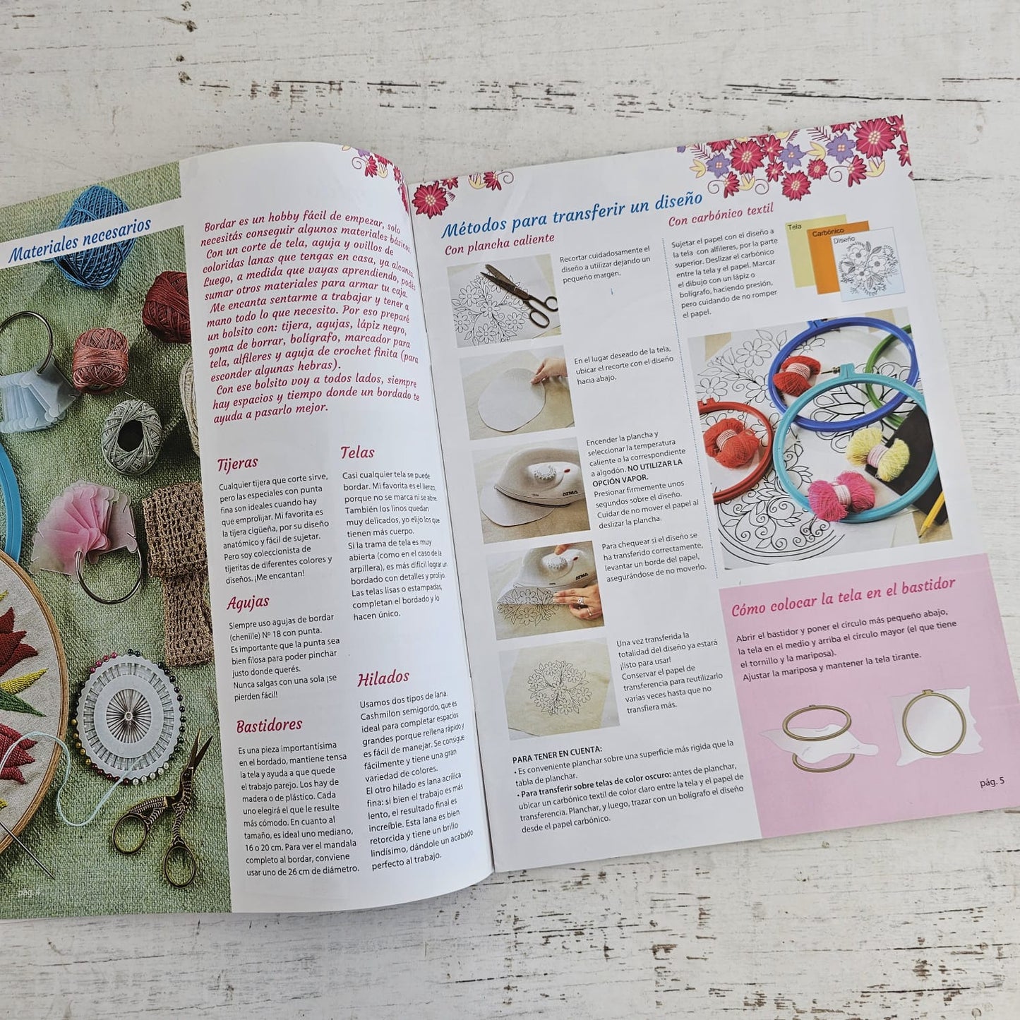 Revista de bordado Flores