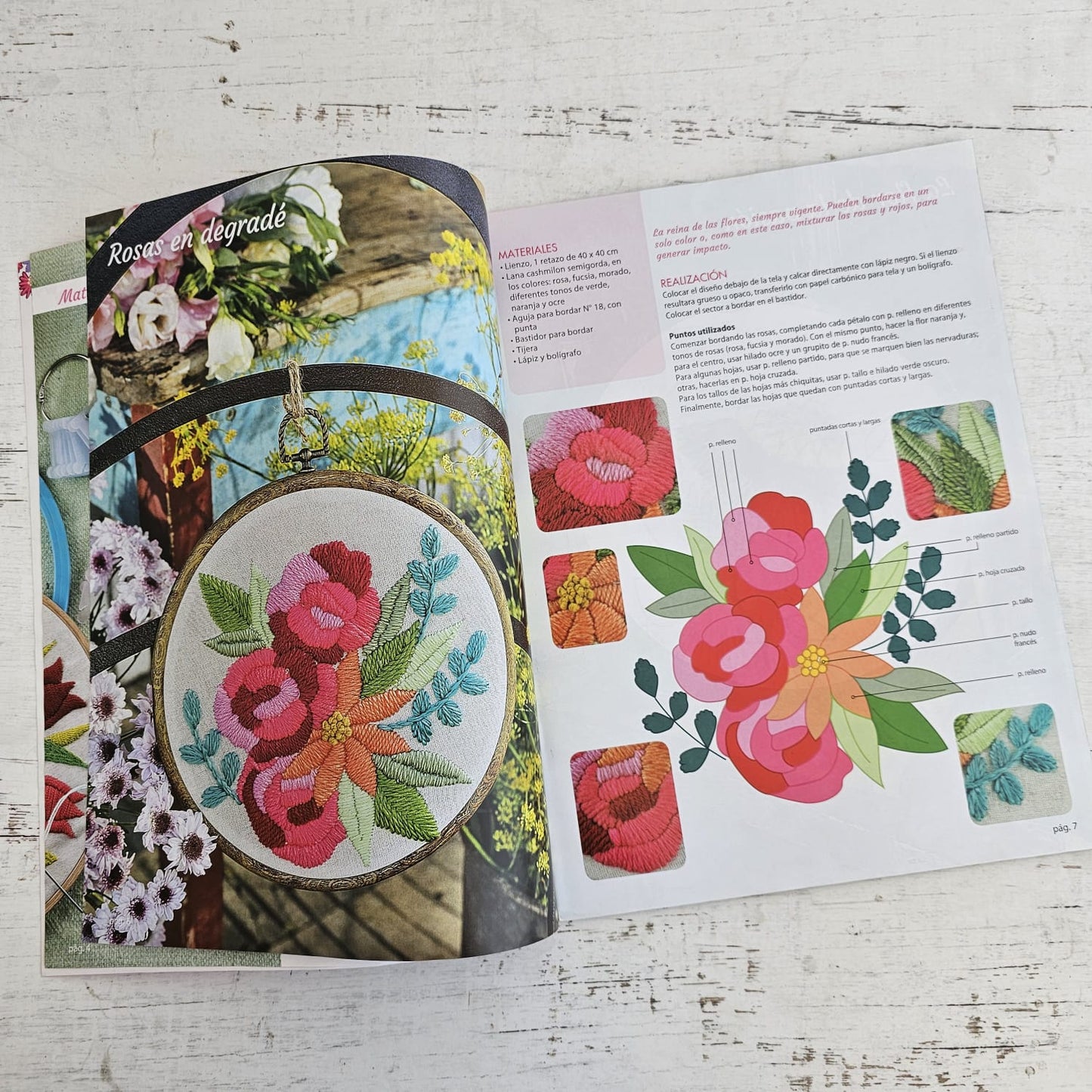 Revista de bordado Flores