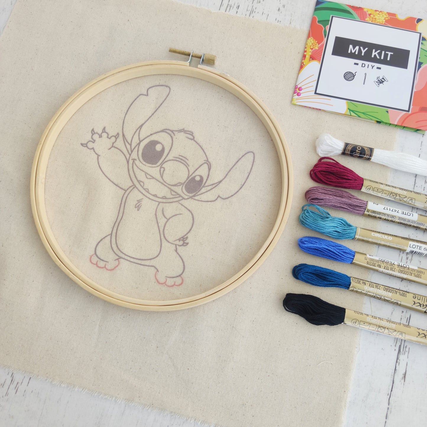 Kit bordado en bastidor - Stitch