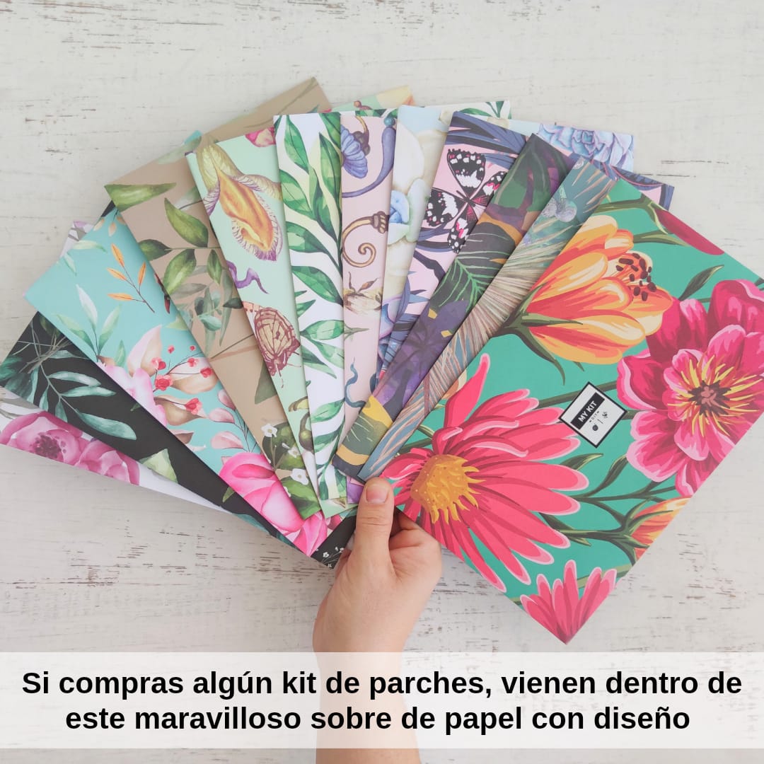 Kit parches con materiales diseños mix