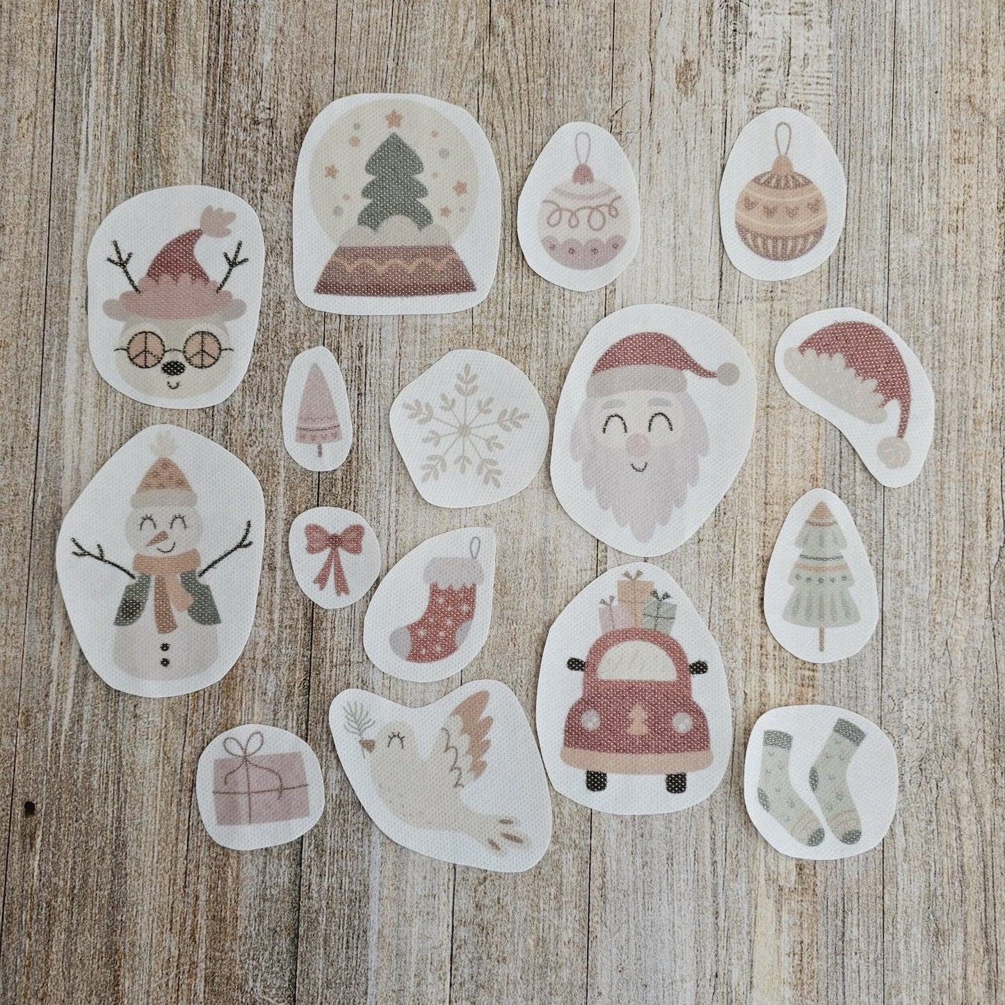 ¡ESPECIAL NAVIDAD! Kit parches A COLOR Navideño