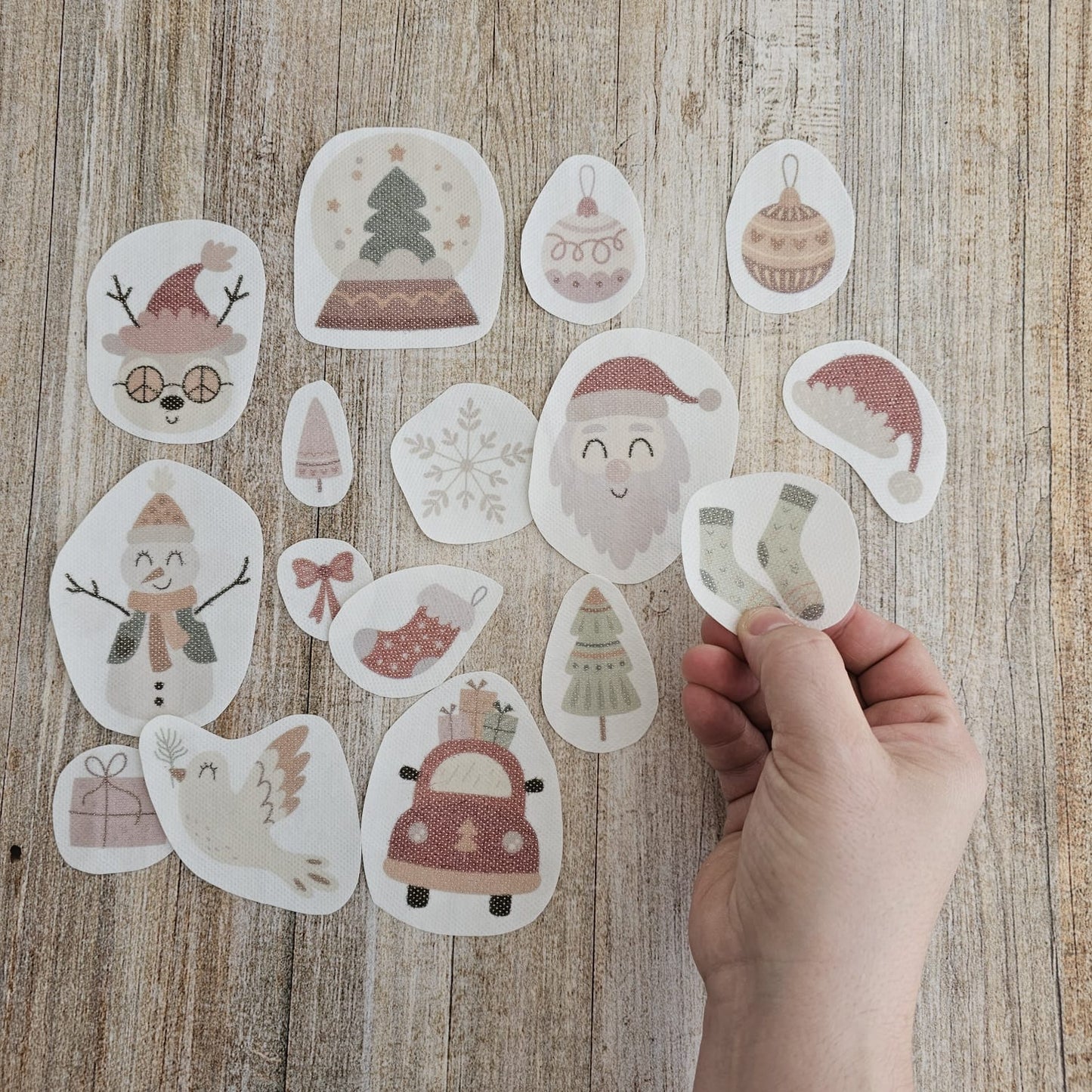 ¡ESPECIAL NAVIDAD! Kit parches A COLOR Navideño