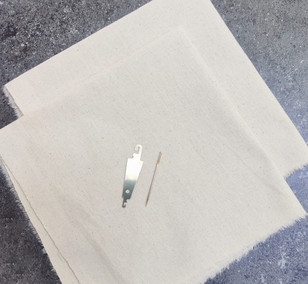 Kit 2 tela crea, aguja y el mejor enhebrador del mundo