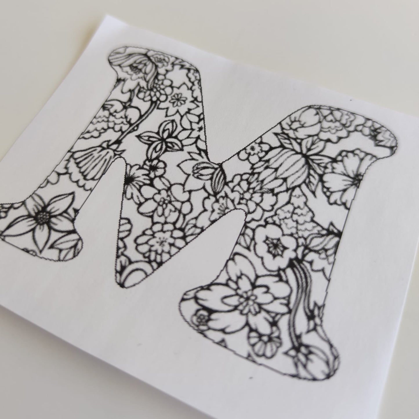 Kit letra floreada personalizada