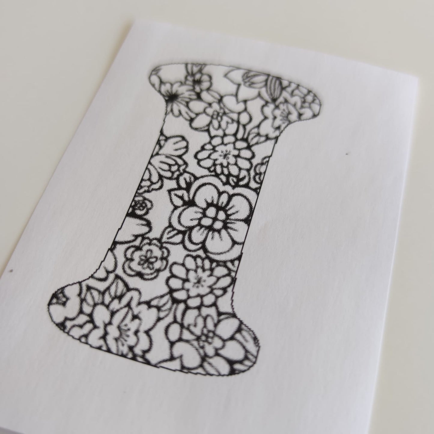 Kit letra floreada personalizada