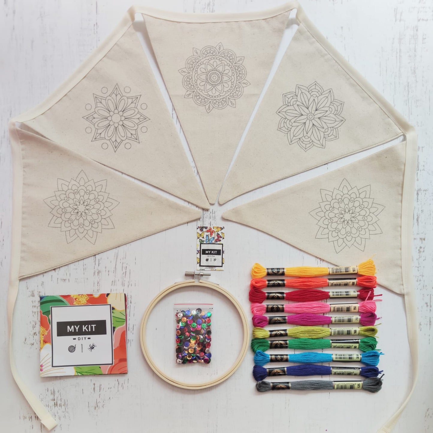 Kit banderines mandalas Tamara