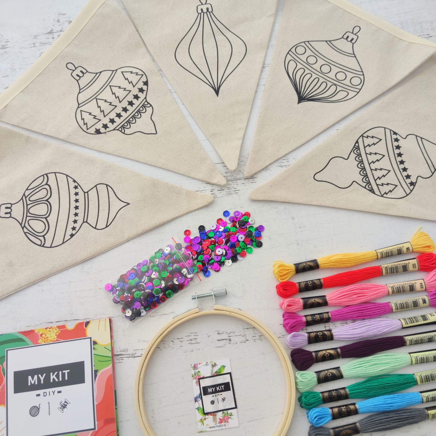 ¡ESPECIAL NAVIDAD! Kit banderines adornos