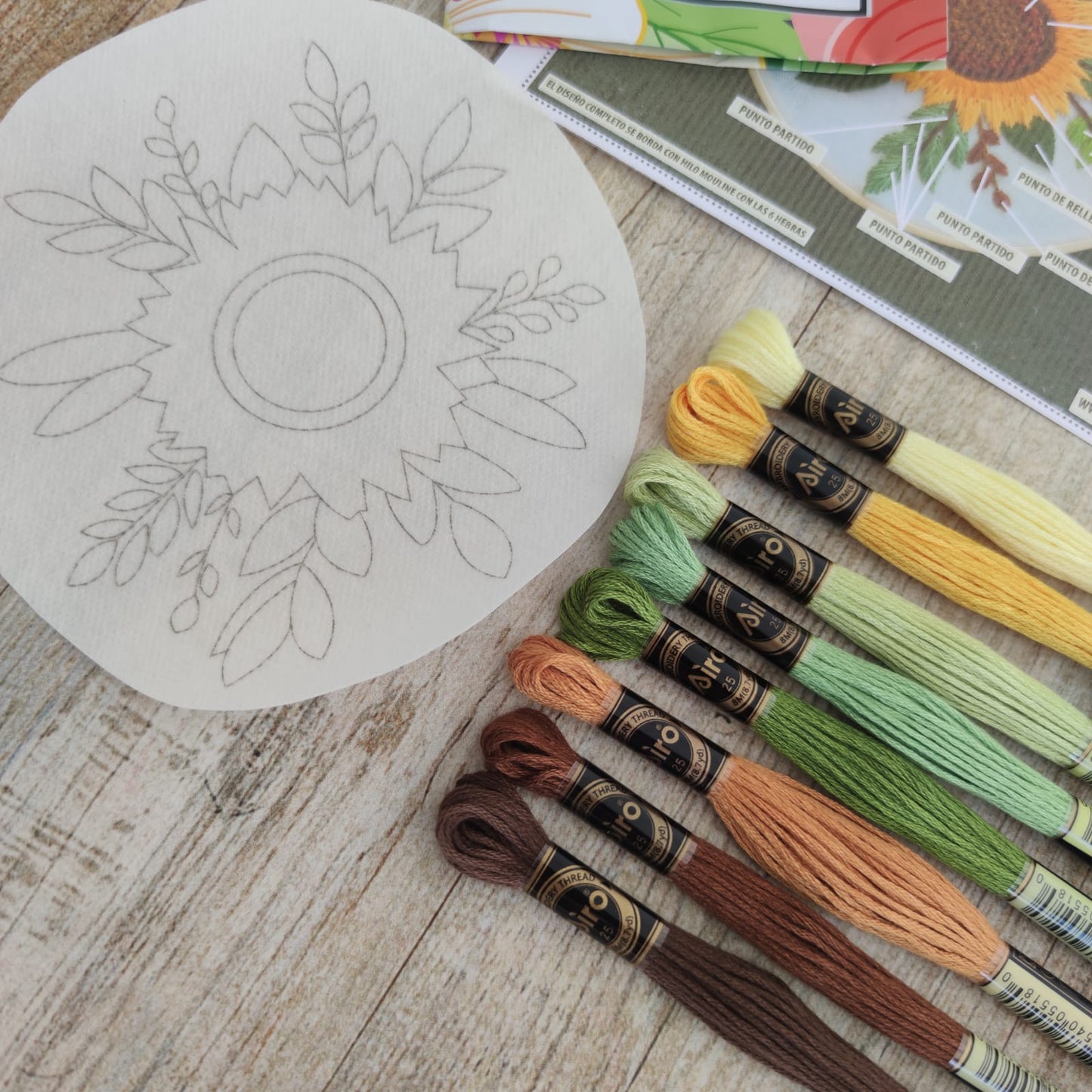 Kit parche Girasol