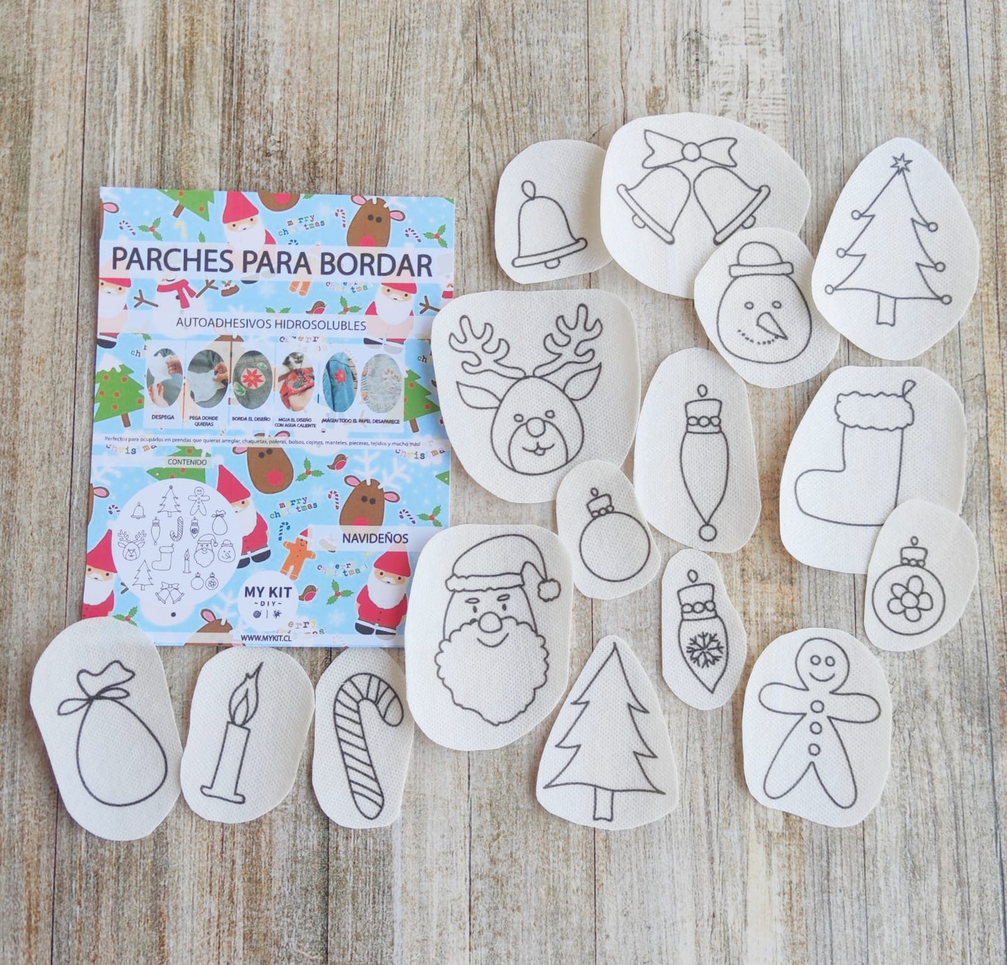 ¡ESPECIAL NAVIDAD! Kit  parches adhesivos hidrosolubles Navidad